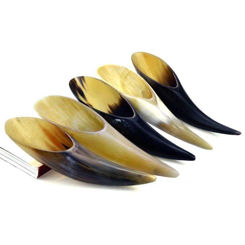 Cucchiaio Gua Sha in Corno di Bufalo Naturale – Raschietto Meridiano per Tutto il Corpo, Ideale per Uso Domestico e da Salone