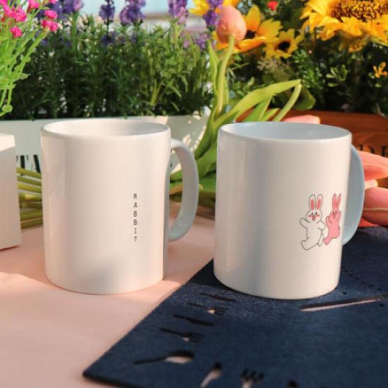 gb740-Design Mug 2p-Two Cute Rabbits