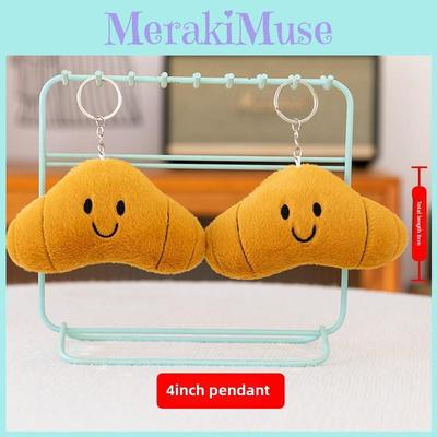 Food Miniature Sandwich Plush Keychain Doll Soft Stuffed Toy For Pendant Kids