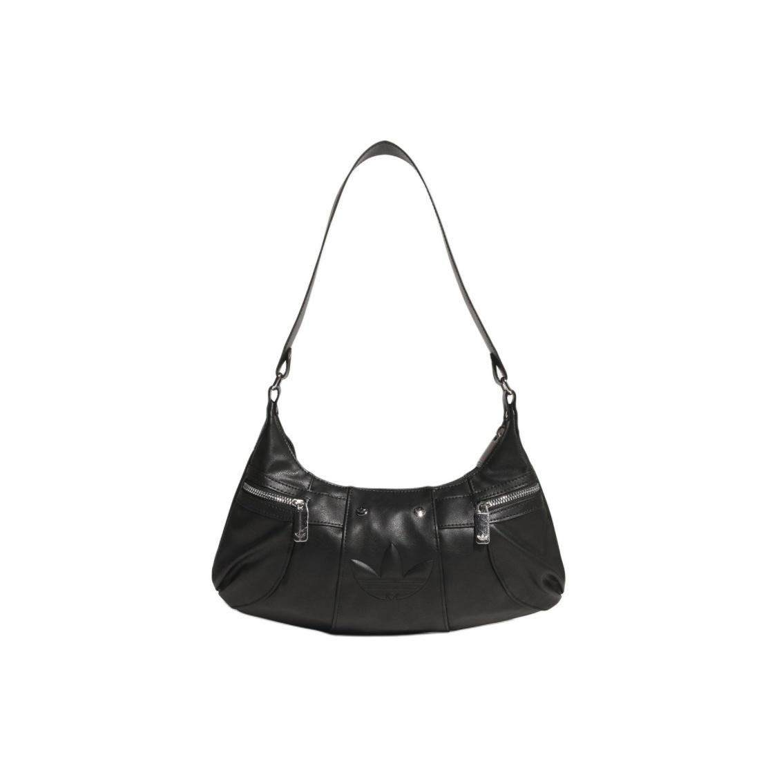 Adidas Originals Trefoil Polyurethane Shoulder Bag Womens Black One Size