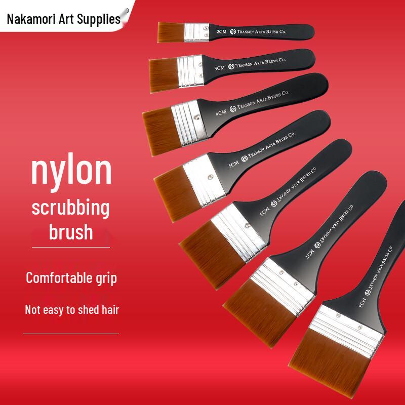ZhongSheng Nylon Flat Art Brush