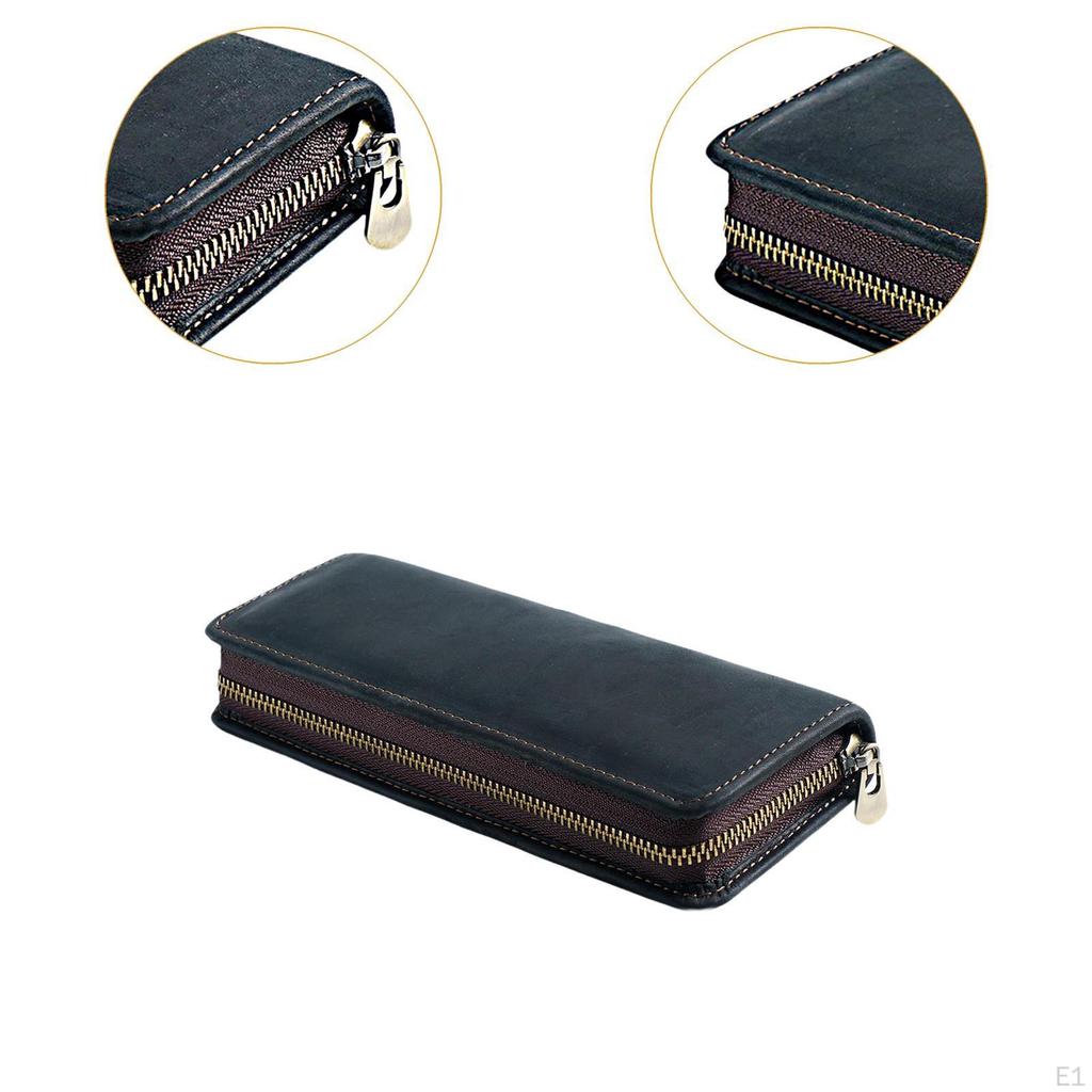 Federmäppchen Marker Tasche Reißverschluss Leicht PU-Leder Schüler Etui Stift für Kinder