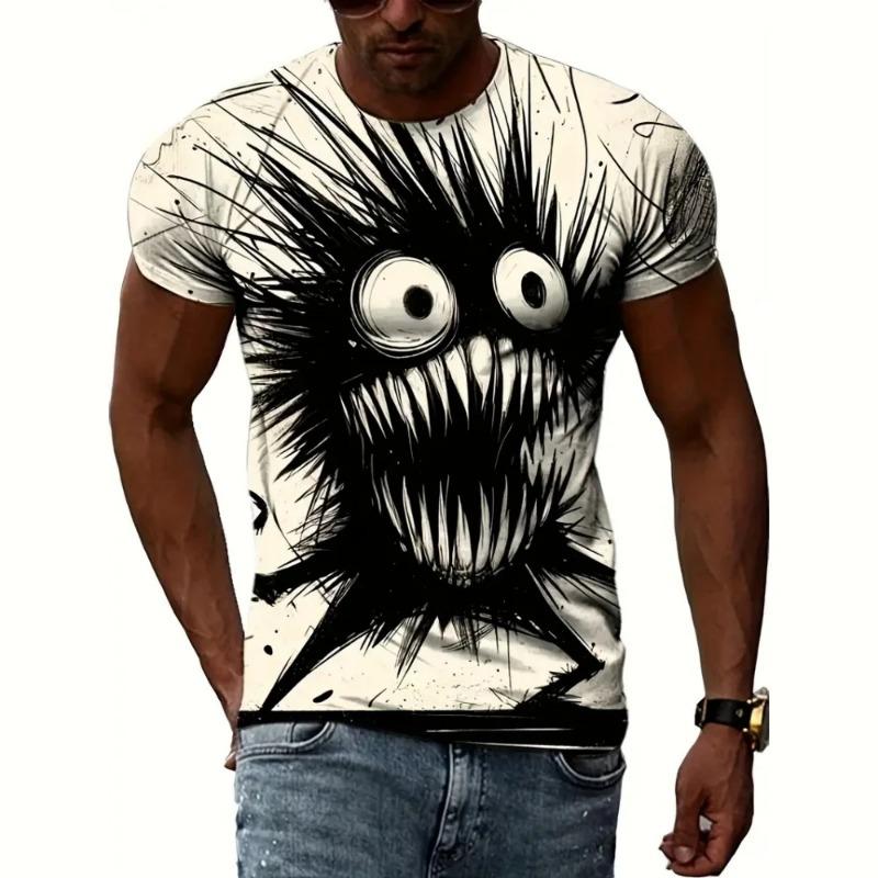 Funny Men T-Shirt Fashion 3D Penguin Print Casual O-Neck Quick-Dry Short Sleeve Tops Summer Street Trend Hip Hop Men's Tshirt
