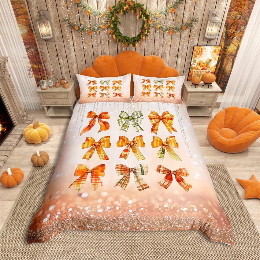 Comforter Homewish Autumn Pumpkin Thanksgiving Day For Teens Bedding Setbotanical Plants Comforter Set