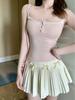 Women's Sweet Brushed Warm Cotton Vest with Pads - Autumn & Winter Back Camisole