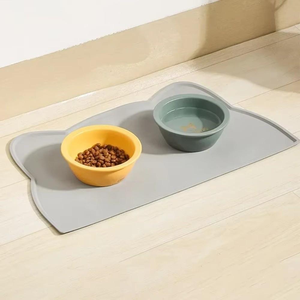 Anti-Slip Pet Silicone Feeding Mat Washable Tableware Mat Dog Cat Bowl Mat  for Cats and Dogs