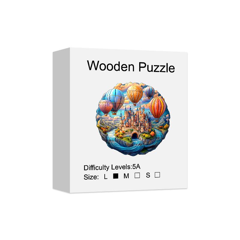 Holzpuzzle für Erwachsene - Traumschloss Puzzle, Holzpuzzles in einzigartiger Form, Moderne Kunst Heimdeko, Gute Geschenkidee