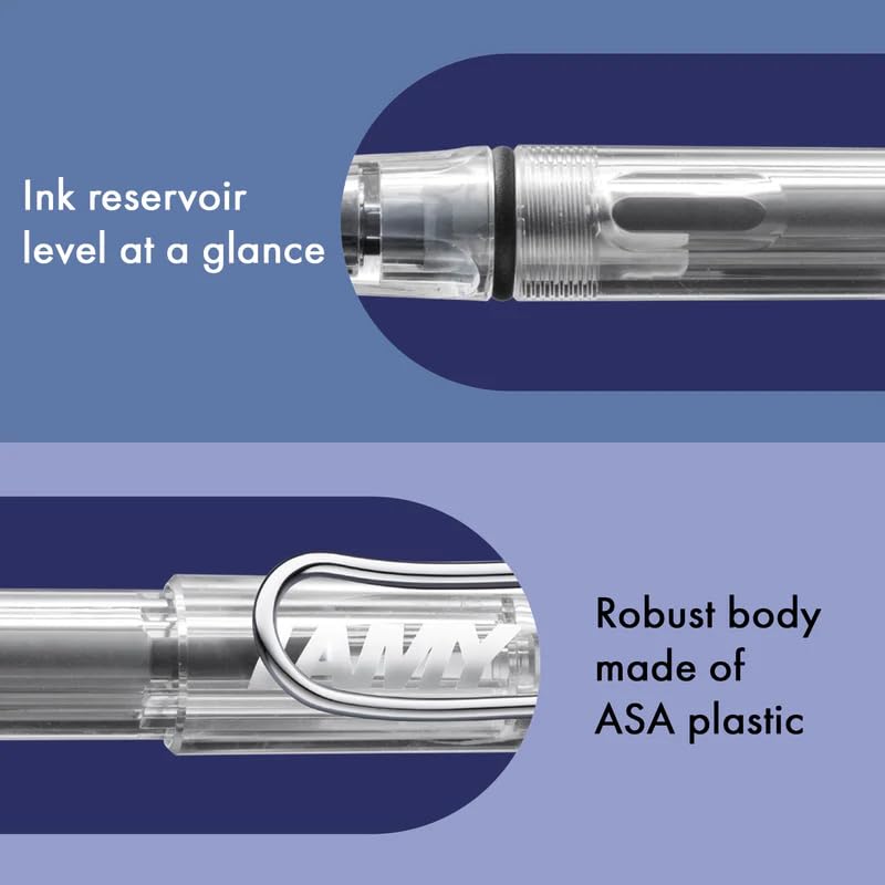 LAMY Safari Skeleton Fountain Nib F Pen, Size (Fine), L12-F
