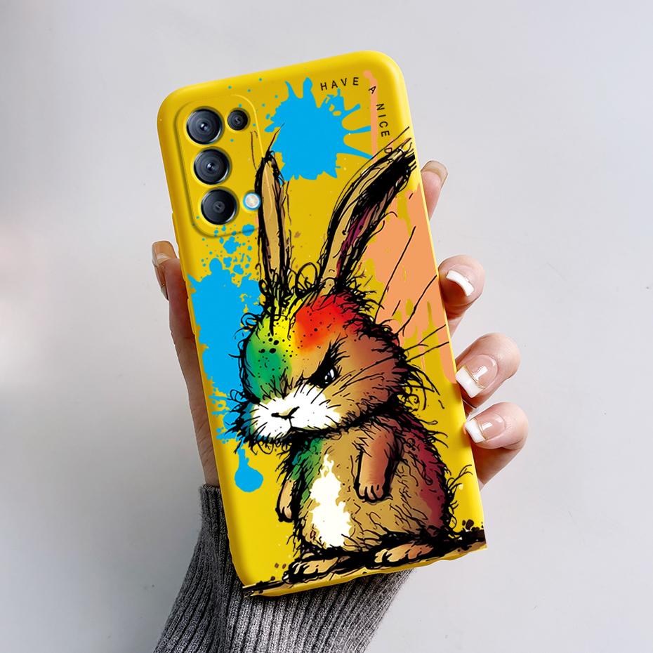 For OPPO Reno 5 5G Case Reno5 4G Silicone Bumper Cute Panda Phone Cover For OPPO Reno 5 5 Pro CPH2145 CPH2159 Cases fundas Coque
