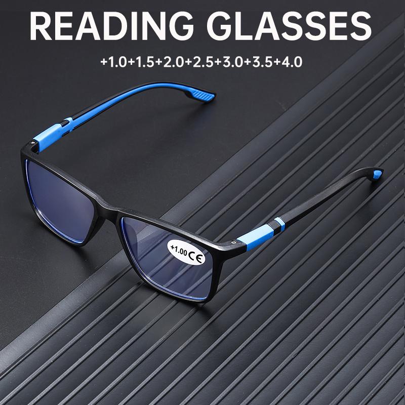 

Anti-blue Light Reading Glasses Ultralight Sport Presbyopia Eyeglasses Women Men Far Sight Optical Eyewear Diopters+1.0 To +4.0 +400 синій