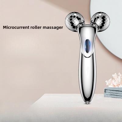 3D-Rollenmassagegerät, Mikrostrom-Gesichtsmassagegerät V-Gesichtsroller Gesichtslifting-Massagegerät