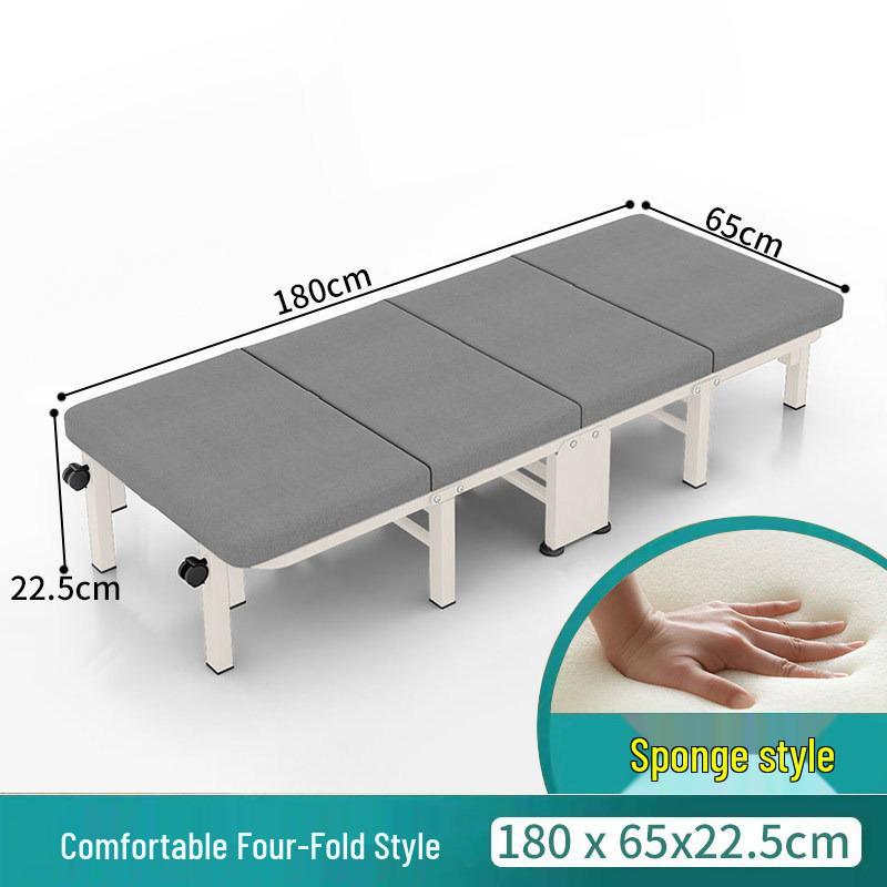Portable Folding Bed & Mat for Office Lunch Breaks - Convertible, Single-Use, Sit or Lie Down Option