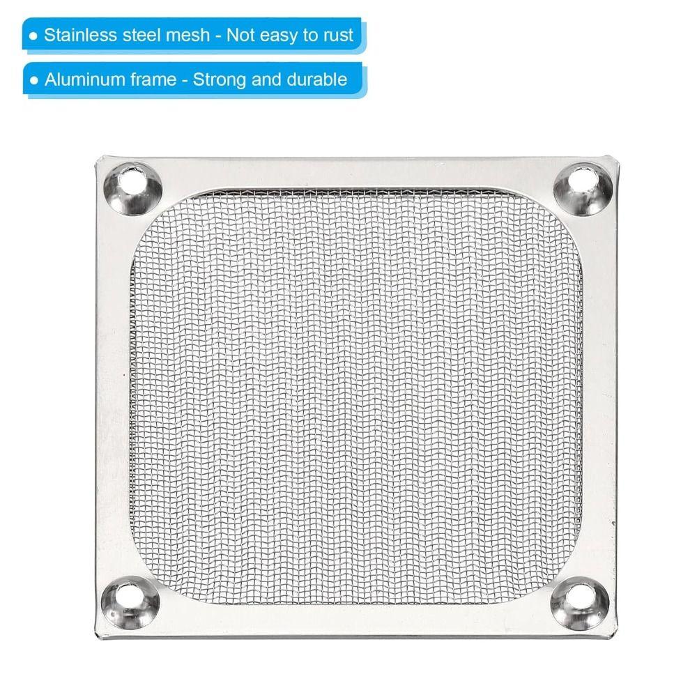 Aluminum Computer Fan Filter Grills Silver Black Axial Flow Fan Mesh Dust Cover  Computer Cooling