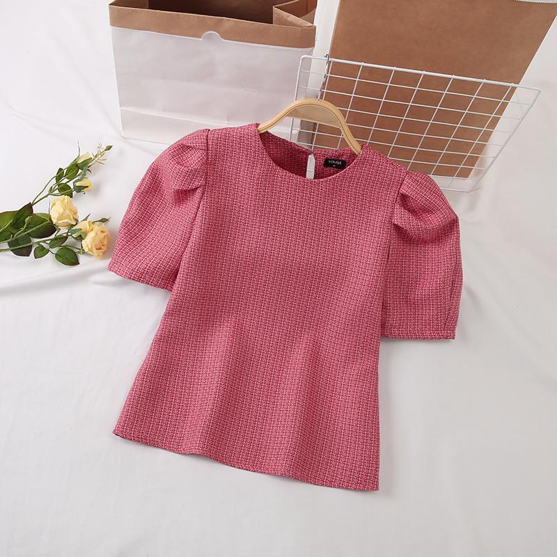 

VONDA Женские летние блузки с круглым вырезом и короткими рукавами