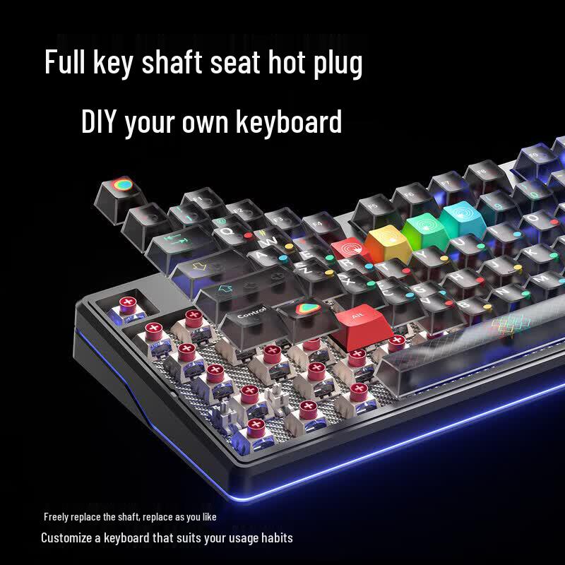 AULA F87ProV2 Triple-Mode Hot-Swappable Mechanical Keyboard