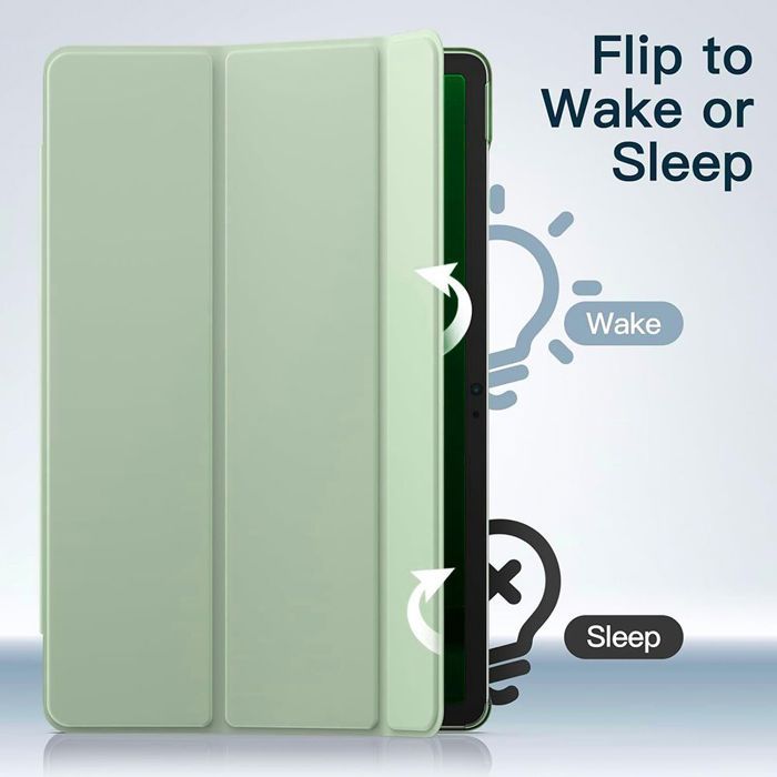 Coque + Verre Trempé - BOOLING - Samsung Galaxy Tab S9 - Protection Silicone - Emplacement Stylet - Vert