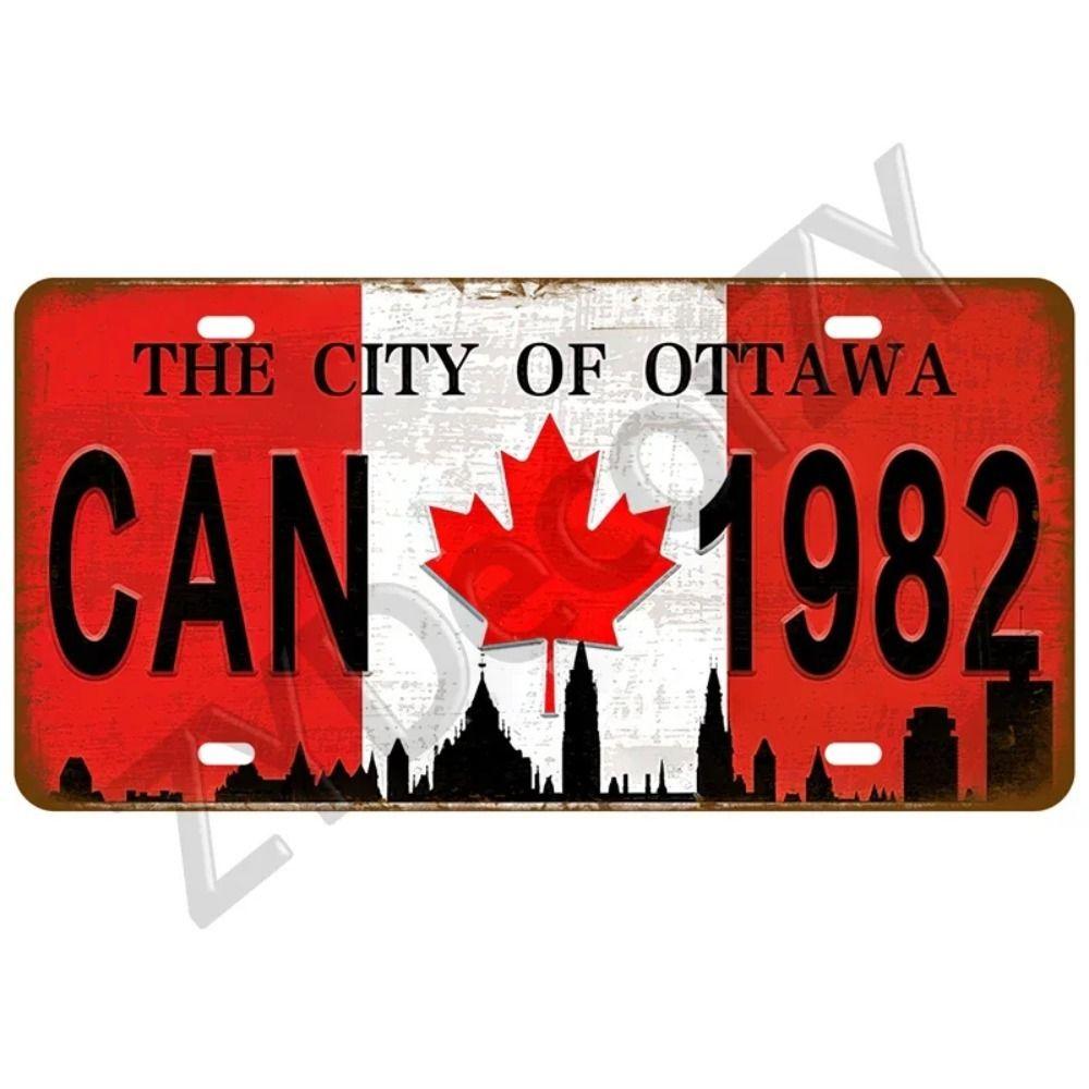 Retro Metal Tin Sign - Country License Plate for Home Bar Garage Man Cave Wall Decor