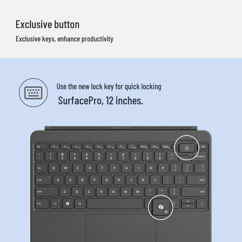 Microsoft Surface Pro 12-inch Keyboard Cover with Slim Pen