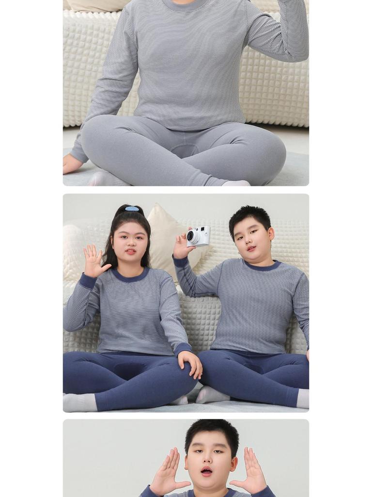 Warm Winter Kids Pajama Set: Youth Chubby Autumn Clothes & Pants