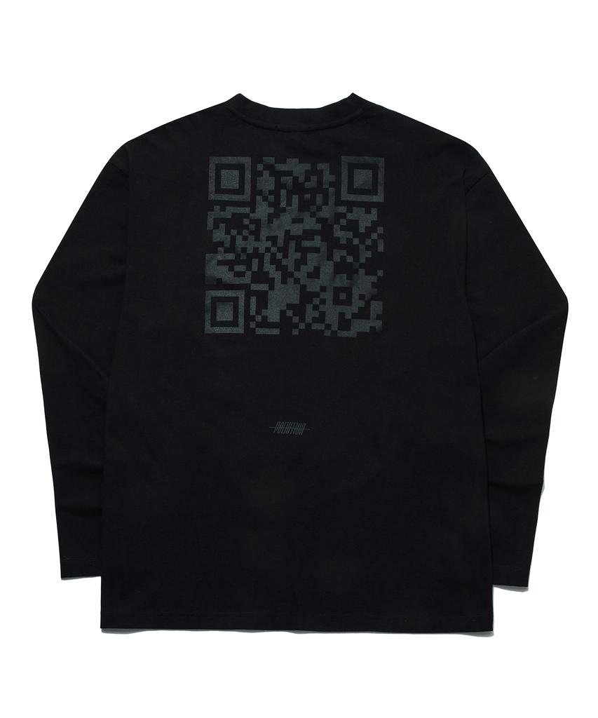 Pollution Qr Code Long Slv T