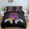 Soft Game Twin Full Queen King Bedding Set Microfiber Gamepad Controller Print Duvet Cover Set Boys Video Games Comforter Cover