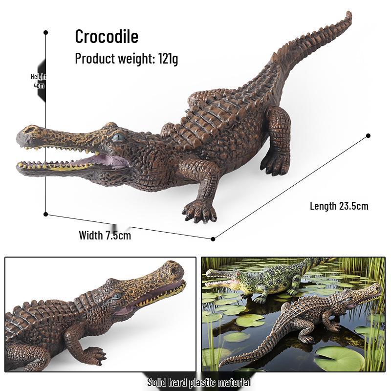 Wildlife Simulation Model: Tiger, Lion, Panda, Elephant, Rhinoceros, Kangaroo, Leopard, Horse, Sheep Toy Set