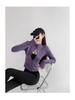Women's Velvet Plus Long Sleeve Fitness Jacket - Slimming Stand Collar Yoga Top