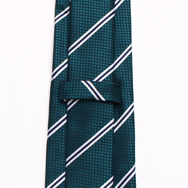 Business Dress Striped Tie, Polyester Cotton Jacquard 8Cm Striped Plaid Tie Source