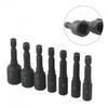 1/4 Inch Hex Shank Screw Tap Socket Adapter Black M4-M14 Machine