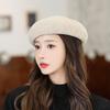 Autumn and Winter Women's Beret Solid Color Hat Outdoor Travel Japanese Painter Hat Fashion Beret Hat