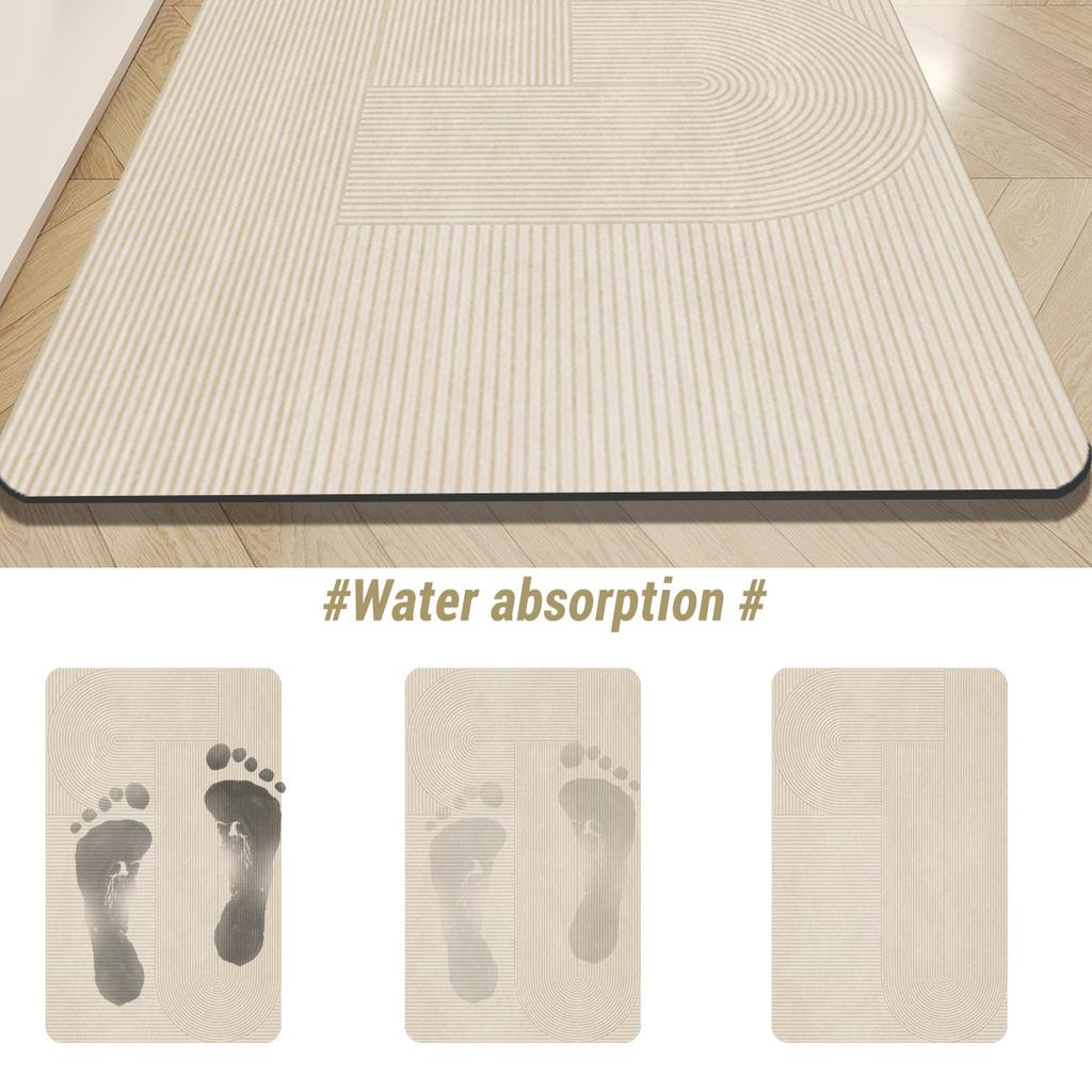 Diatomite Kitchen Floor Mat Waterproof Kitchen Rug Non-slip Long Area Room Carpet For Hallway Washable