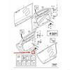 28GC Car Front Door Hinge Door Limiter Universal Check Strap Limiter 31689103 Replacement Auto Accessories for S90 V90 MK2