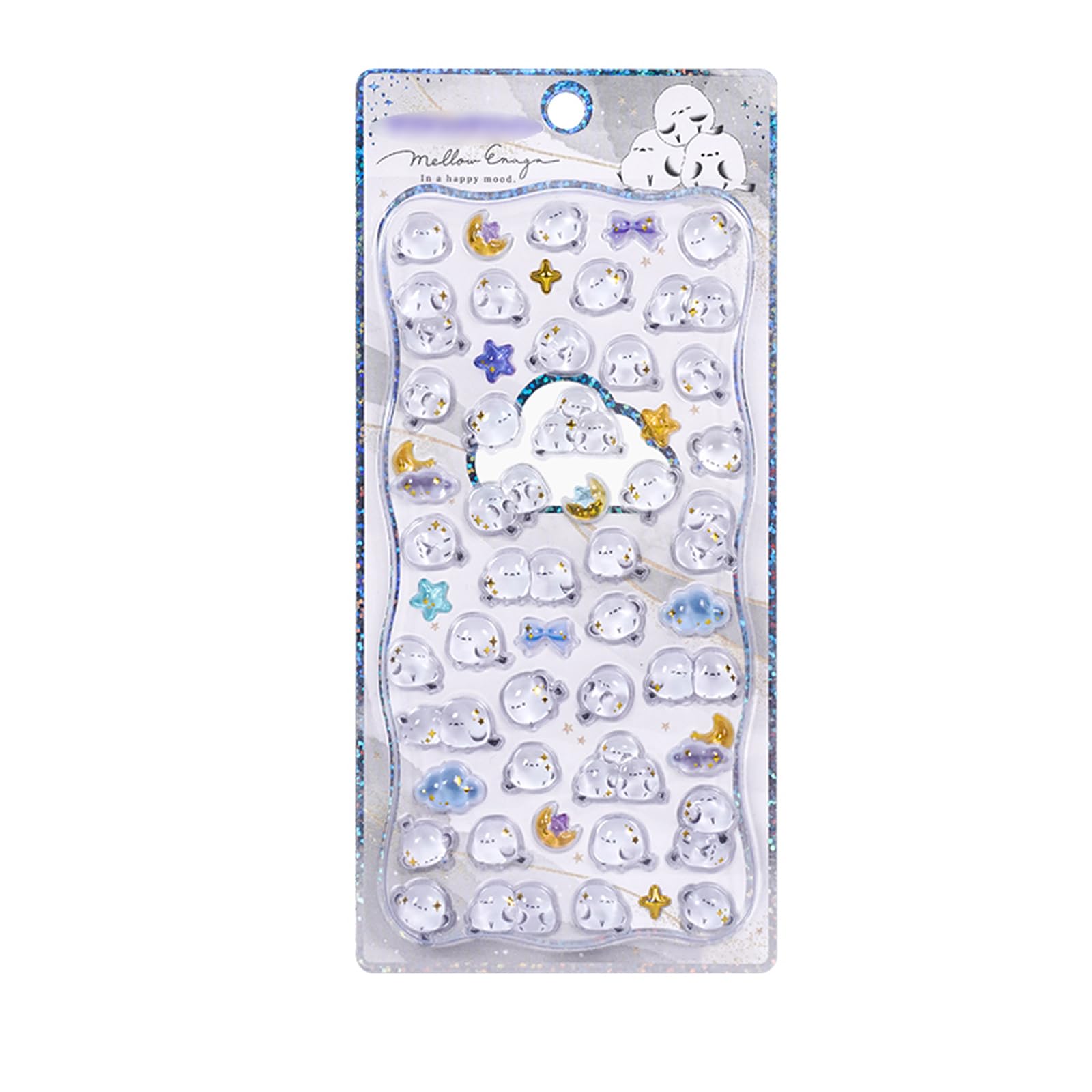 

WJXXWJ 3D Glitter Cute Acrylic Crystal Drop Resin Sticker for Notebook Water Bottle Phone Case Decoration Girl-Friendly Rewards Gifts Craft Supplies