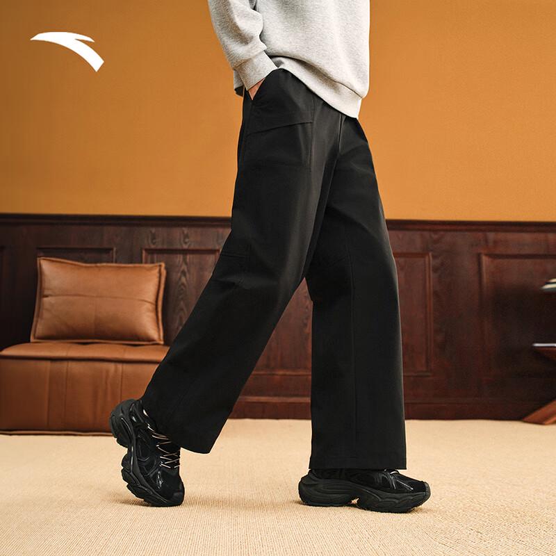 Anta Men s Loose Fit Straight-Leg Woven Cargo Pants XL