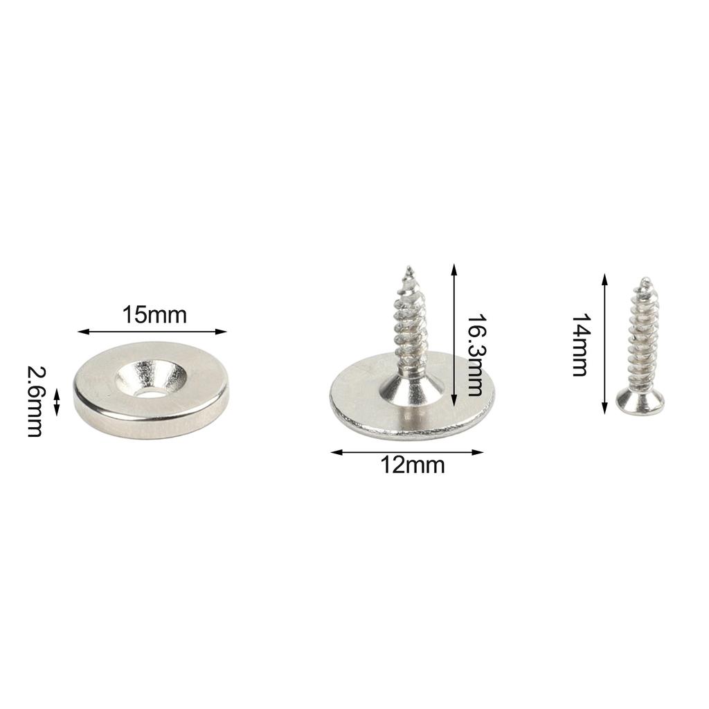 Cabinet Door Magnet Catches Round Metal Magnetic Latch For Kitchen Closet Wardrobe Hidden-Closing Door Catch