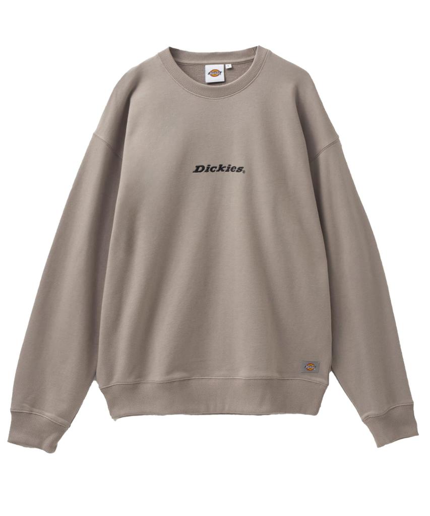 Dickies Men's Fleece Pullover Sweatshirt, Crew Neck, Light Beige, Size 3L