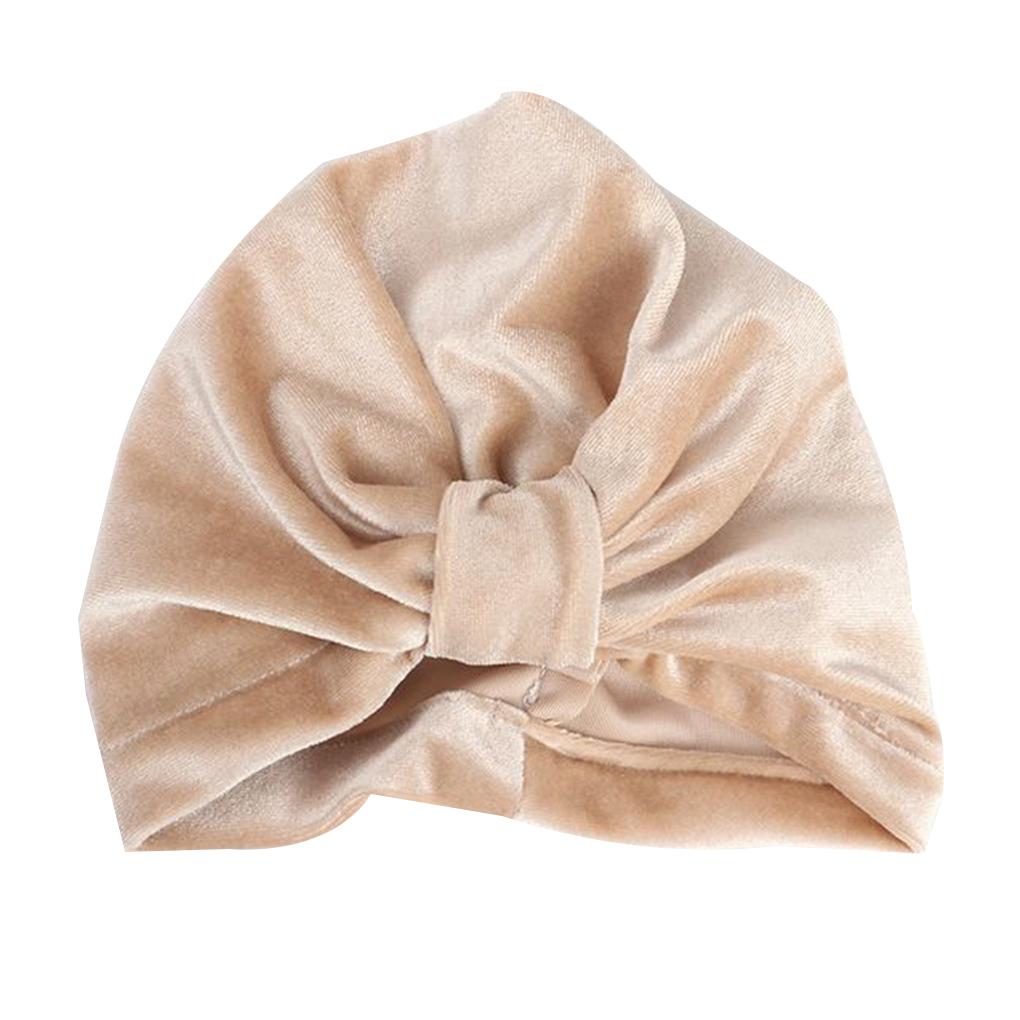 Baby Girls Turban Knot Head Wrap Cute Kids Rabbit Ear Hat Bunny Ear Velvet Cap