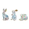 Easter Rabbit Garden Statue for Thanksgiving Day Micro Landscape Decoration Gift