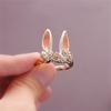 Sweet Lovely Rabbit Open Rings For Women Cute Animal Jewelry Charm Gothic Punk Rabbit Knuckle Finger Rings Fashion Jewelry Gifts