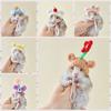 Soft Hamster Wool Hat Decorative Crochet Knitted Hamster Hat Parrot Decoration Hat Photo Props