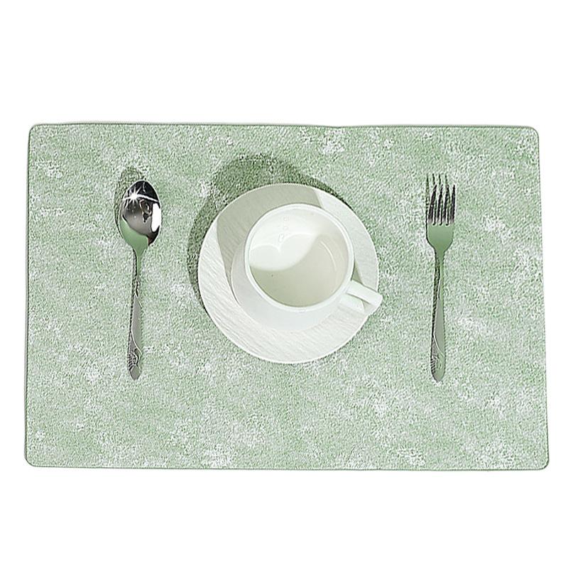 Imitation stone pattern placemat, heat insulation mat, Nordic wabi wind dining table mat, household easy-to-clean desktop protective mat, scratch