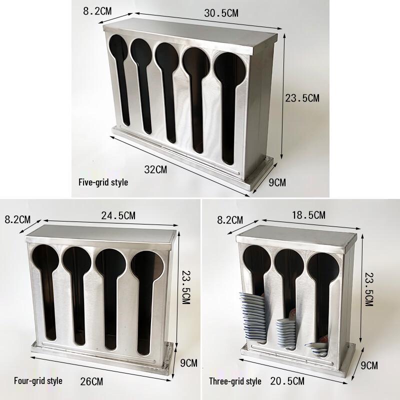 Jingruncheng Stainless Steel Spoon Storage Box with Lid