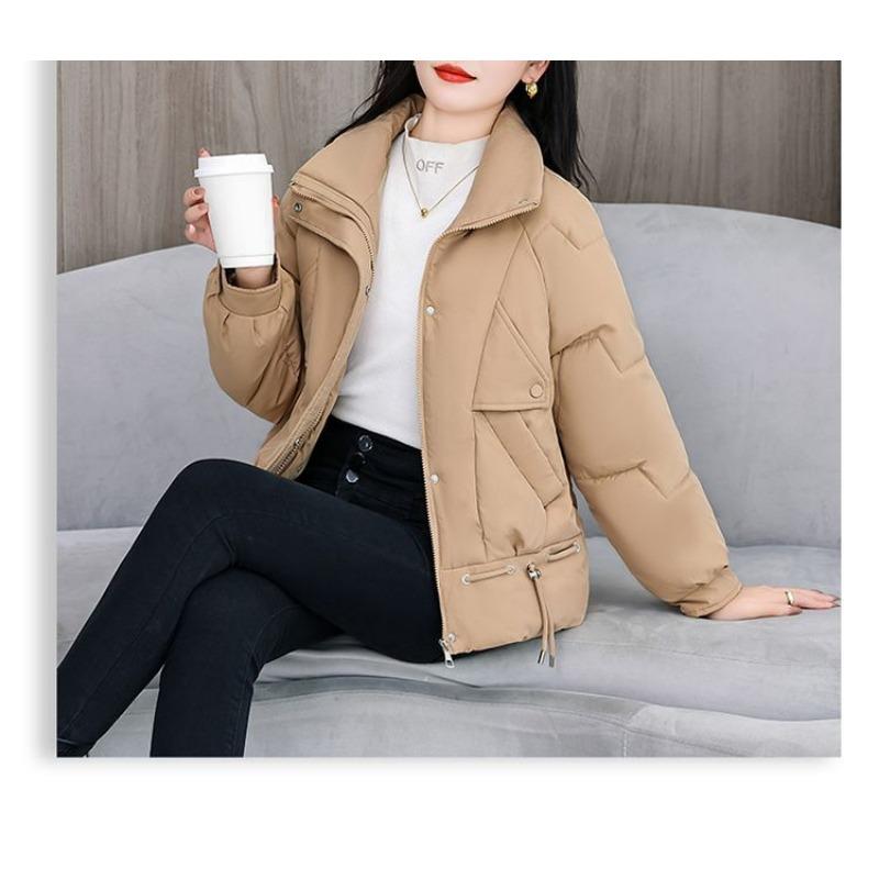 Winter Fashion Women Short Down Cotton Coat Loose Warm Thickened Slim Jacket