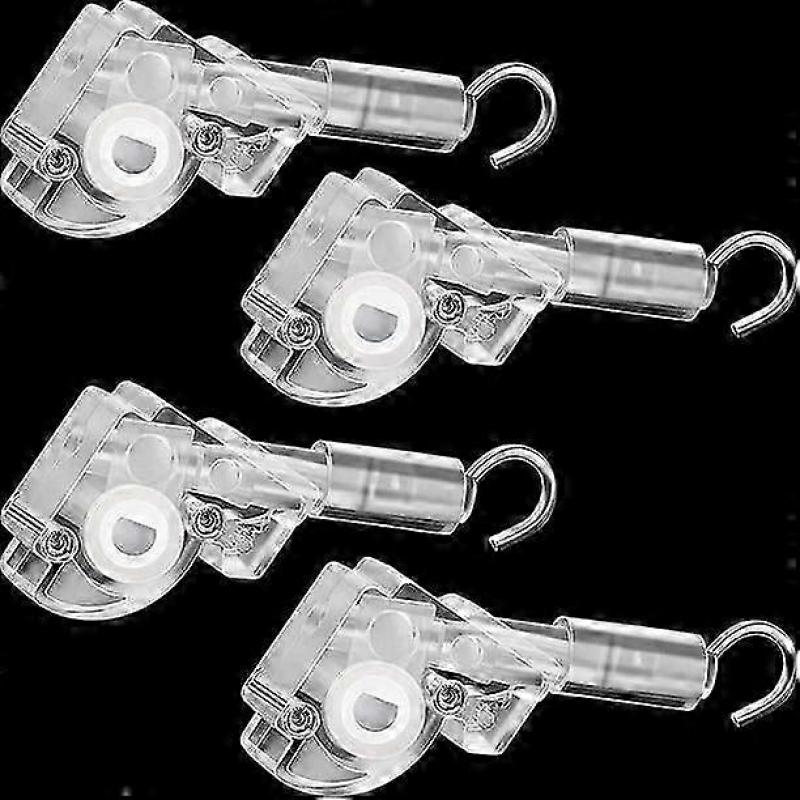 4 Pieces Blind Wand Tilt Control Wand Tilter for 1 Inch Mini Blind Head Rail Blind Tilt Mechanism Replacement with D Shaped Gear Tilt Mechanism Hook C