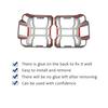 Rear Taillight Lamp Guard Decor Cover Trim For Jeep Wrangler JL 18+ (LED Light)