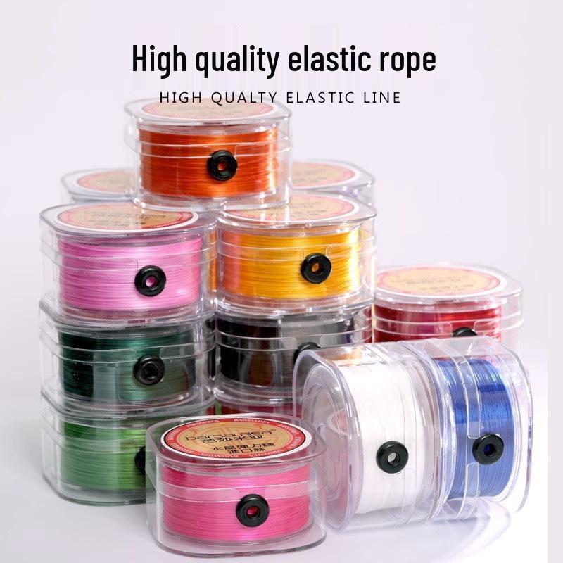 Imported Japanese Elastic Bracelet Cord - Durable Rubber Beading Line for Crystal Wenwan Beads