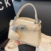 Spring Handbag, Women's Single Shoulder Crossbody Bag with Pendant, High-end Sense, Niche Commuting Fashion, Women's Bag