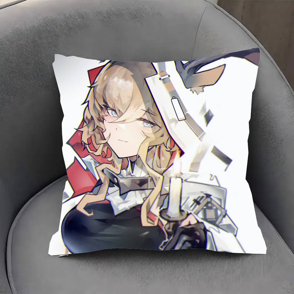Viviana Anime Aarknights Pillow Case Fashion Square Pillowcase Bedroom Sofa Room Ins Decoration Leisure