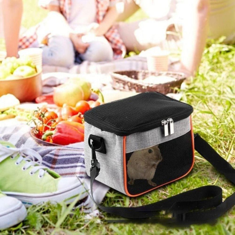 One Shoulder Durable Parrot Carrier Guinea Pig Travel Bag Hamster Outgoing Bag Hamster Carry Bag