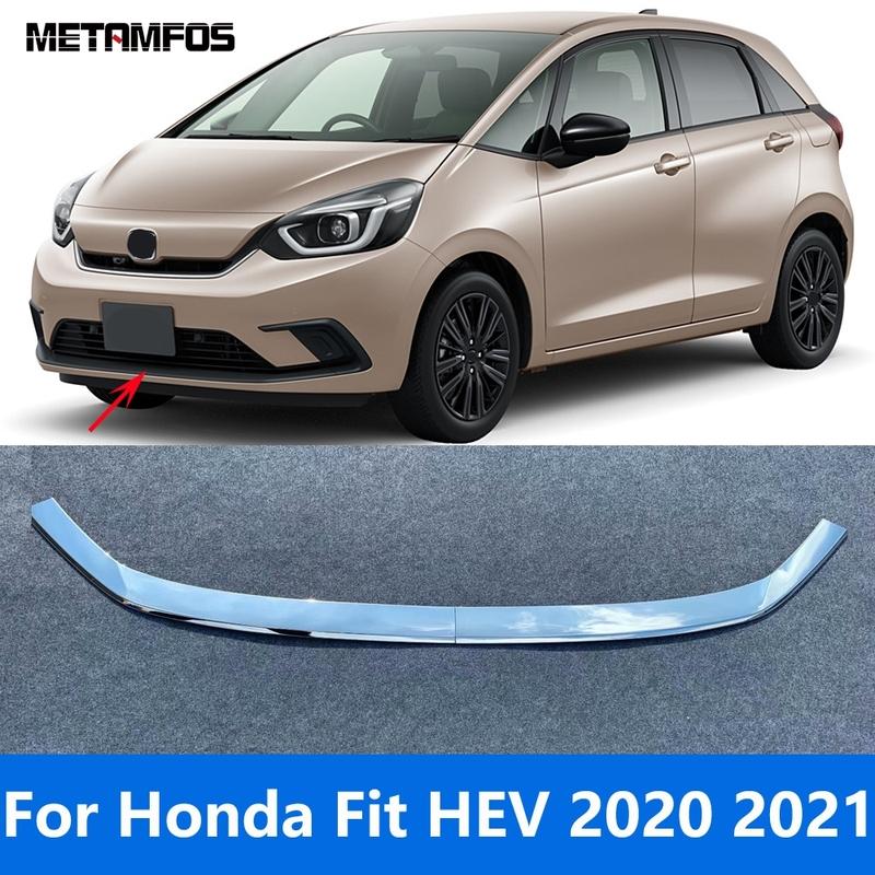 

For Honda Fit HEV Chrome Front Bumper Lip Trim Body Kit Spoiler Diffuser Splitter Protector Accessories Car Styling